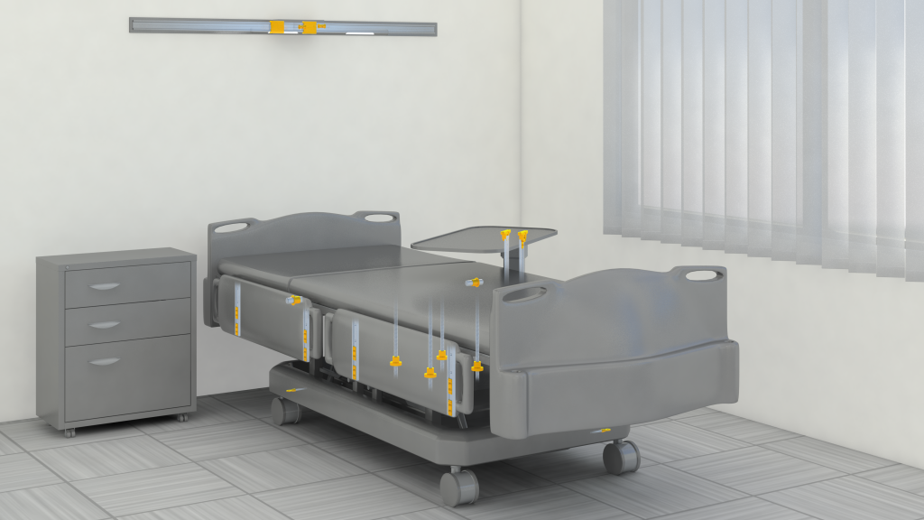 sprzęty medyczne - łóżko szpitalne