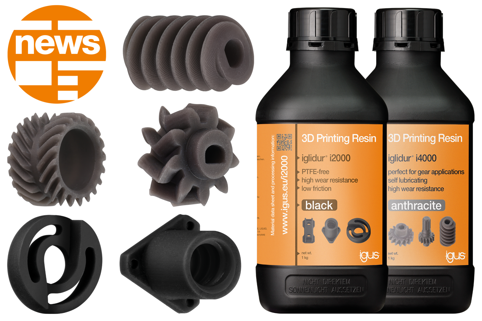 Żywice iglidur® do druku 3D –  odporne na zużycie i łatwe w obróbce