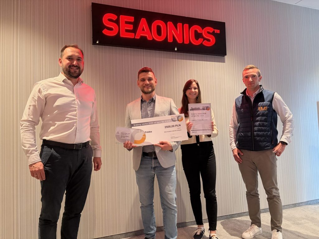 Seaonics Polska zdobyła srebrny vector 2026  - wręczenie nagrody
